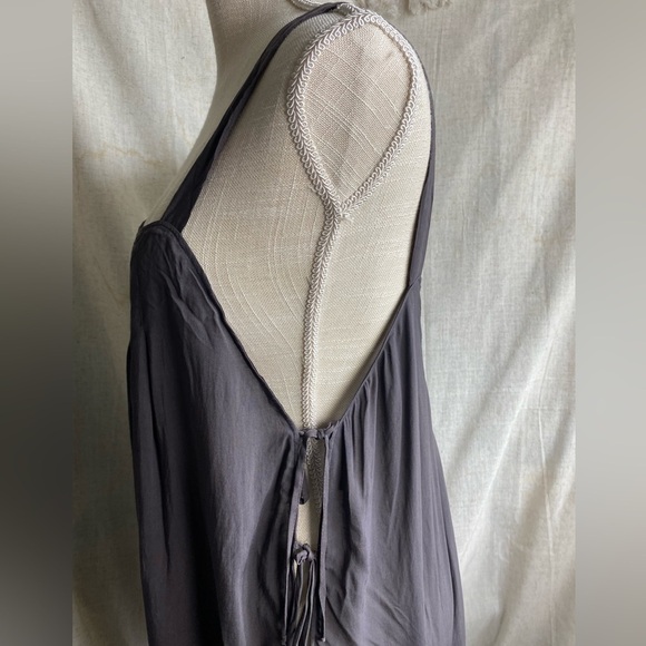 Novella Royale Gray Sleeveless Tie Sides Mini Dress NWT Size P/S - Picture 3 of 10